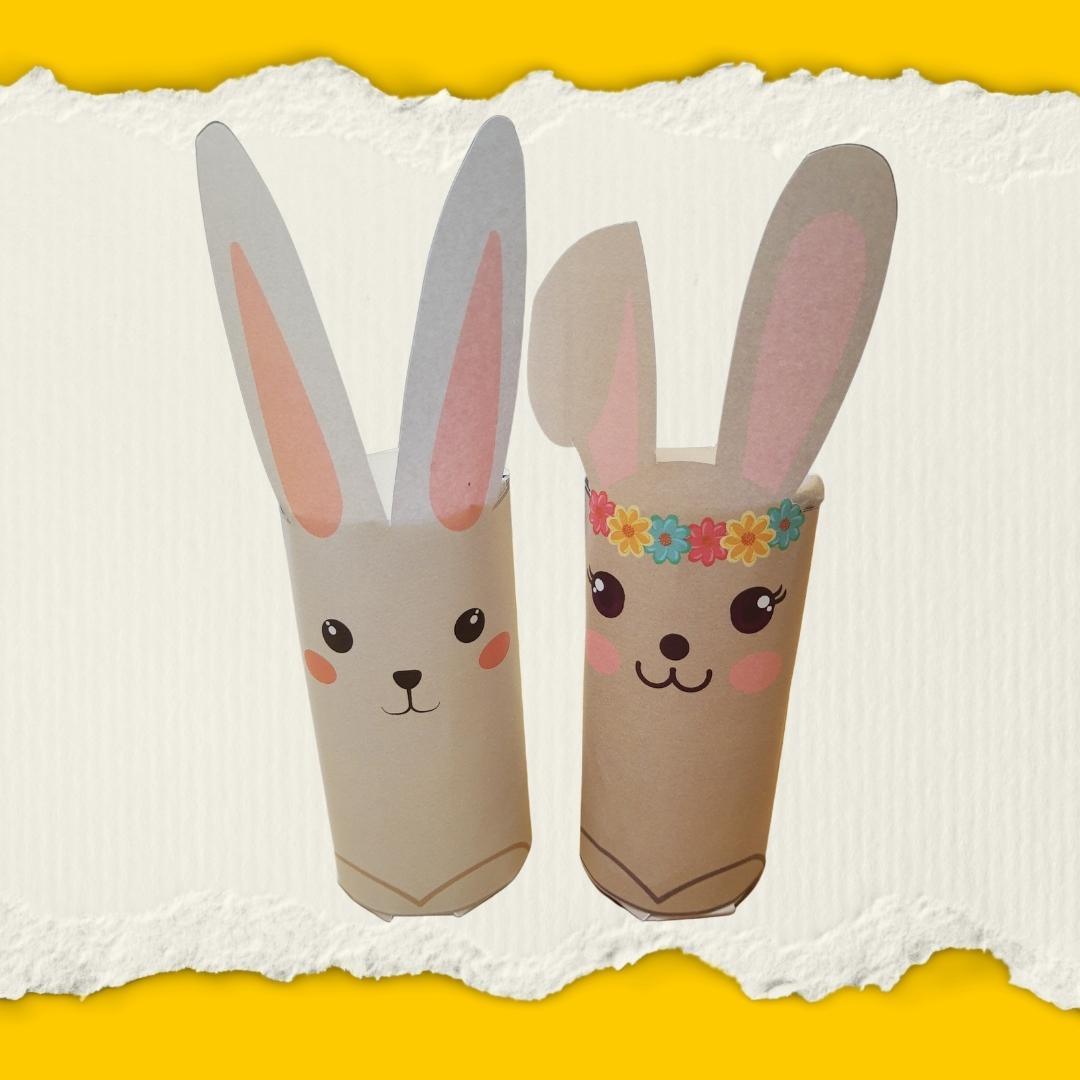 Druckvorlage Ostergruß Hasen