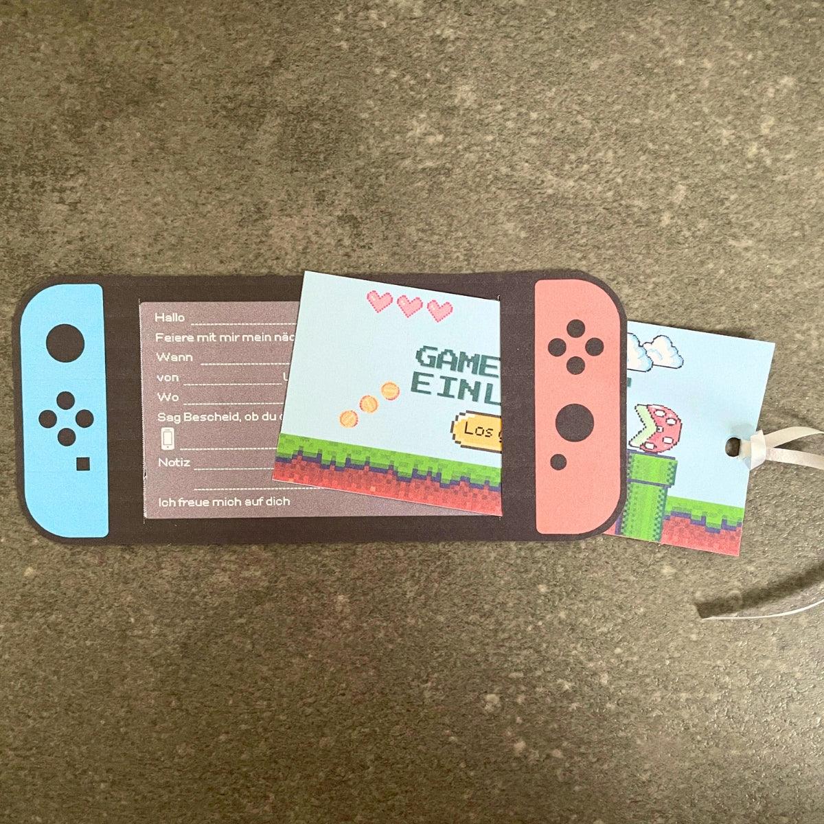 Druckvorlage Einladung Gaming Party
