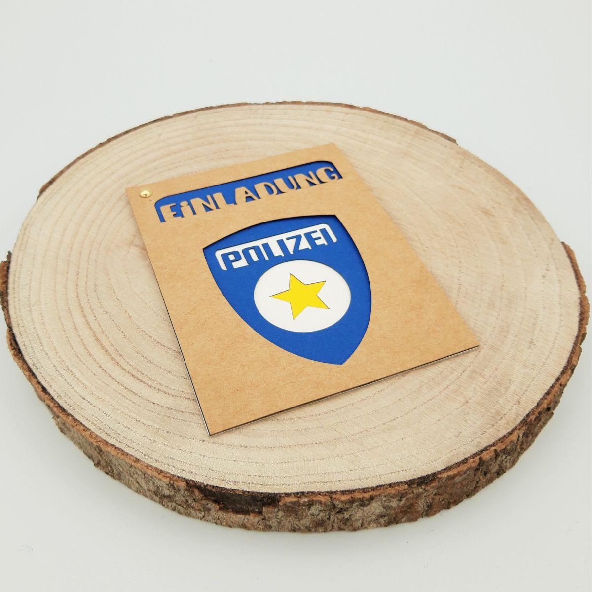 Einladungskarte Polizei