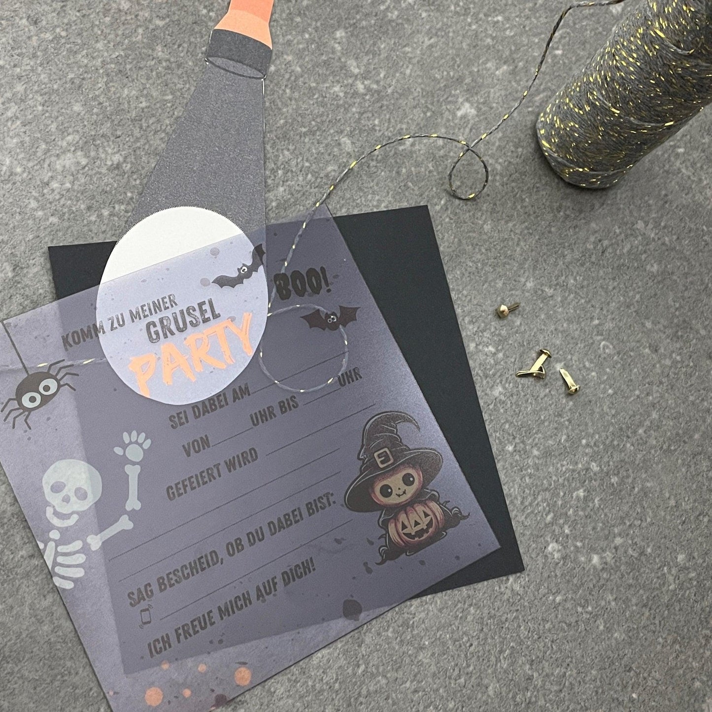 Druckvorlage Einladung Grusel Party