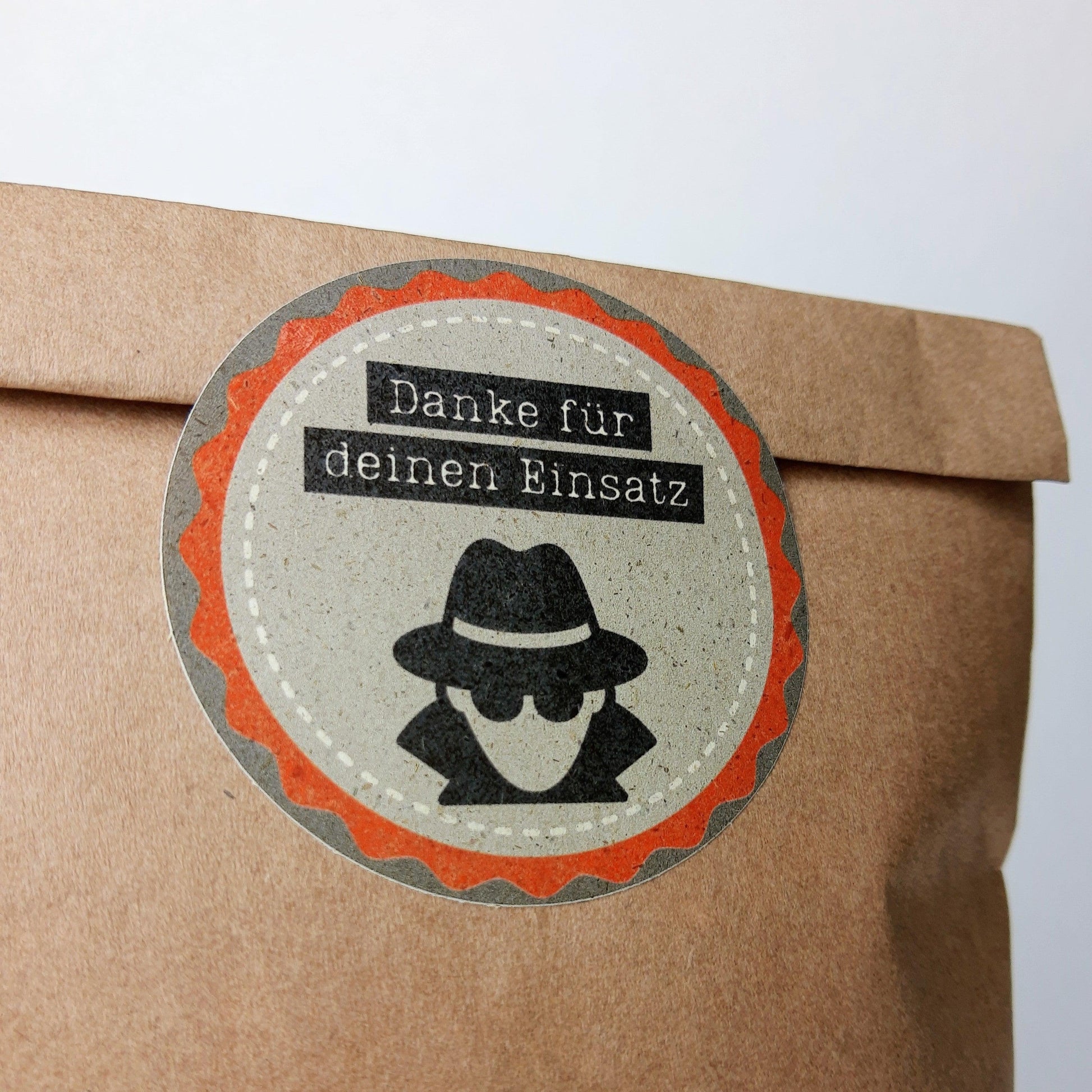 Sticker für Motto Detektiv Geheimagent Mitgebsel Tüten
