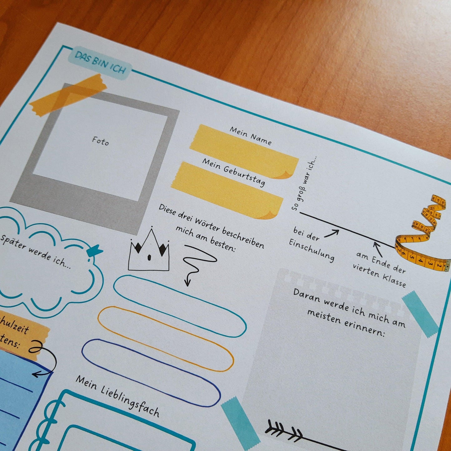 Abschied Grundschule Freundebuch Geschenk für Lehrer