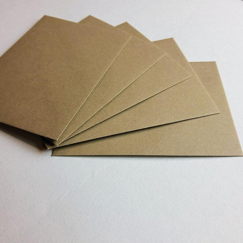 Schlichter Briefumschlag für Einladungskarten 10 cm x 8 cm