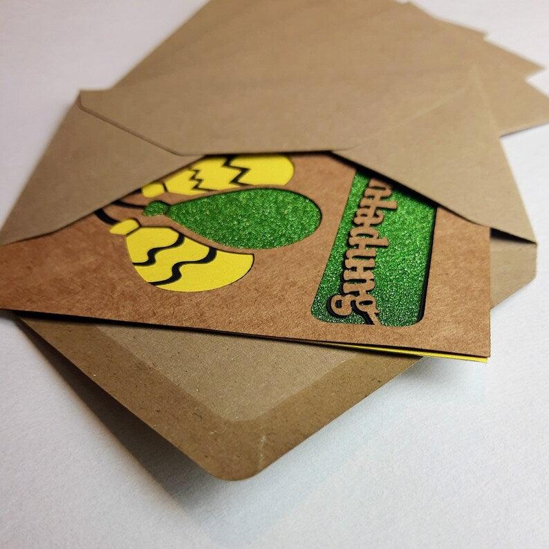 Schlichter Briefumschlag für Einladungskarten 10 cm x 8 cm