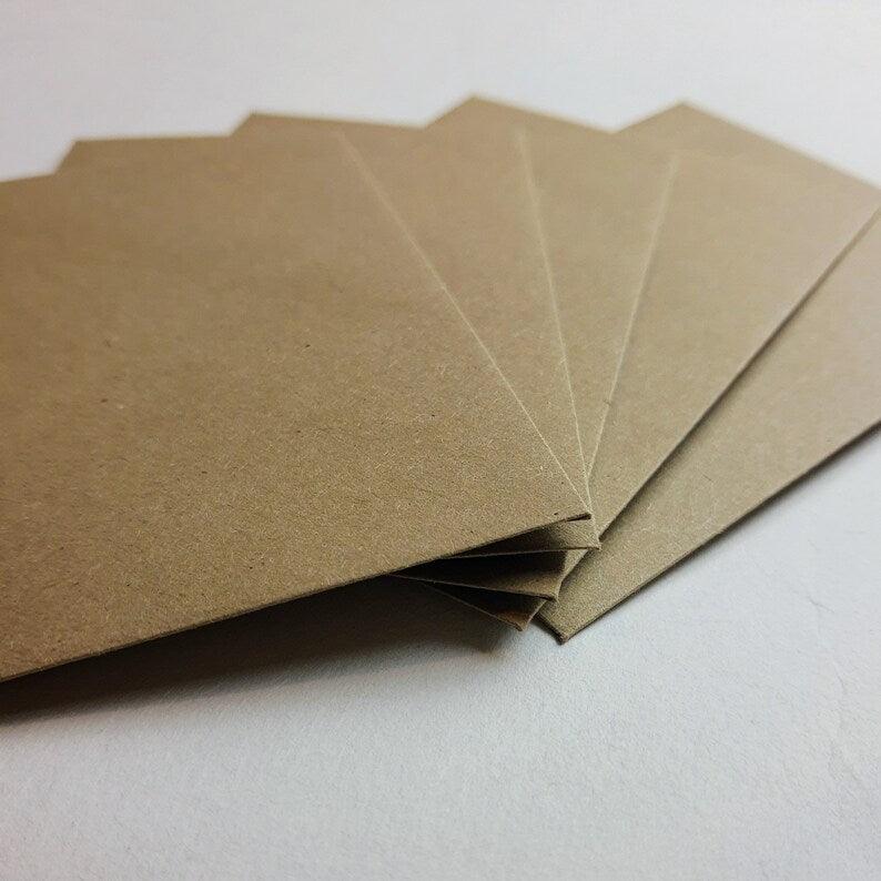 Schlichter Briefumschlag für Einladungskarten 10 cm x 8 cm