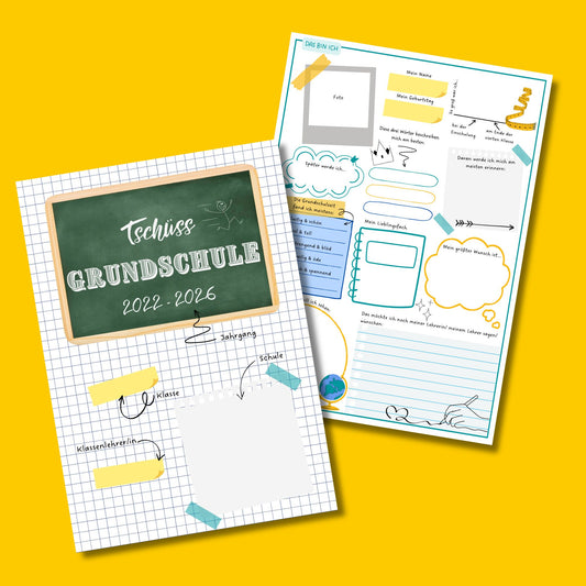 Abschied Grundschule Freundebuch Geschenk für Lehrer