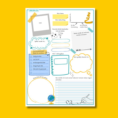 Abschied Grundschule Freundebuch Geschenk für Lehrer