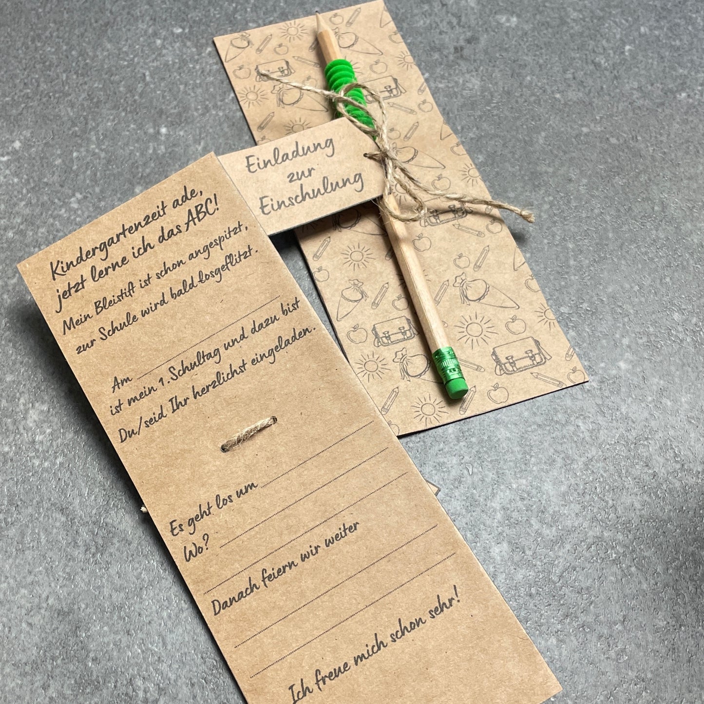 Druckvorlage Einladung Einschulung