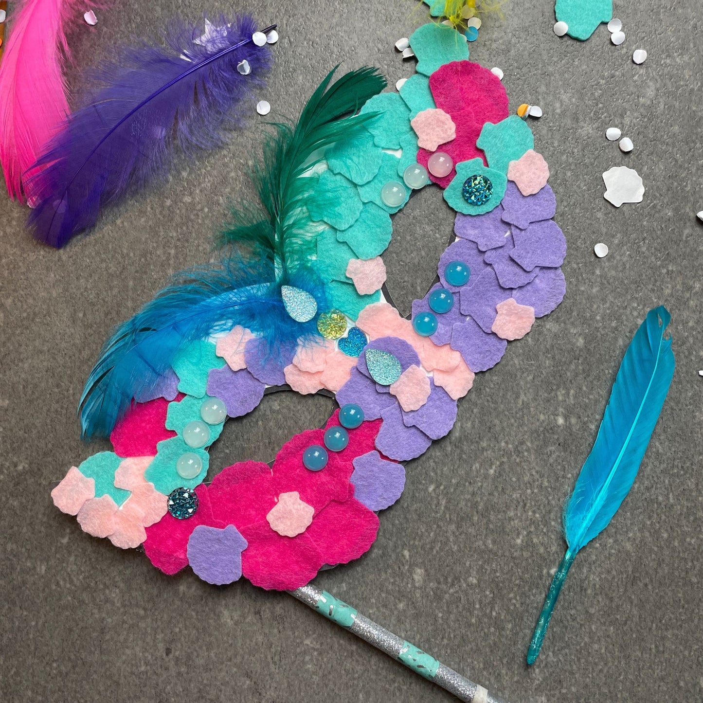 Freebie: Druckvorlage Karneval Maske