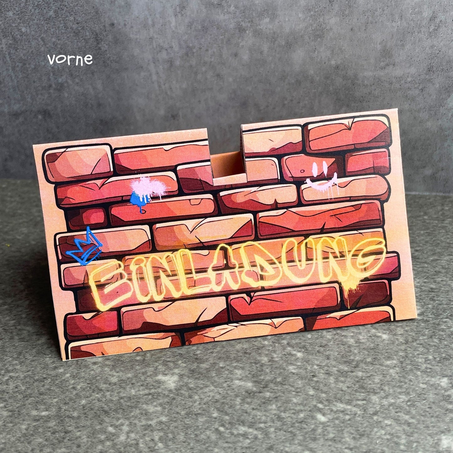 Scooter Einladung mit Graffiti Druckvorlage zum Kindergeburtstag