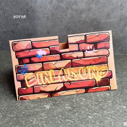 Scooter Einladung mit Graffiti Druckvorlage zum Kindergeburtstag