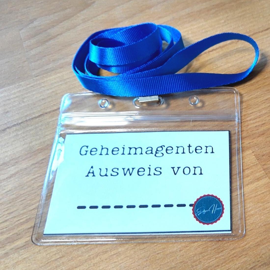 Geheimagenten Party set um ausdrucken Ausweise zum Kindergeburtstag