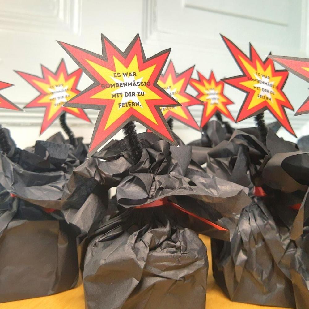 Geheimagenten Party set um ausdrucken Gastgeschenke zum Kindergeburtstag