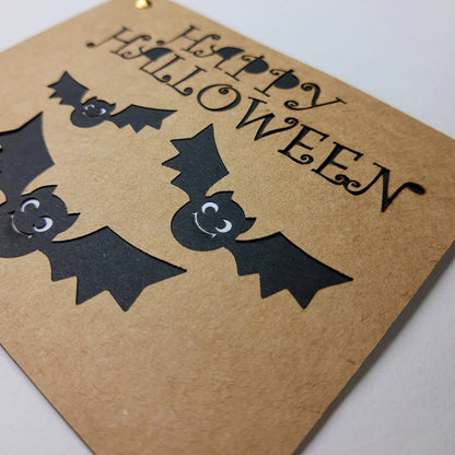 Einladungskarte Halloween Fledermaus