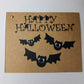 Handgefertigte Einladung Happy Halloween Grusel Party Fledermaus