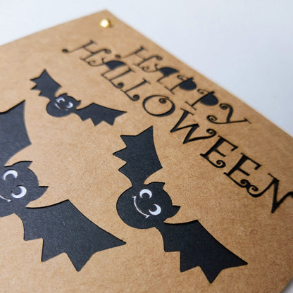 Einladungskarte Halloween Fledermaus