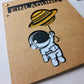 kleiner Astronaut im Weltall Einladung, Kindergeburtstag Weltraumparty
