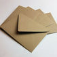 schlichter Briefumschlag für Einladungskarten 10 cm x 8 cm